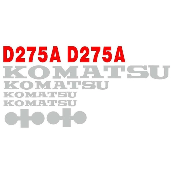 D275A  Komatsu Dozer Decal Set (Brand New)